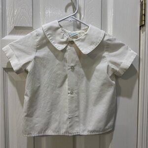Classic White Kids Button-Down Shirt